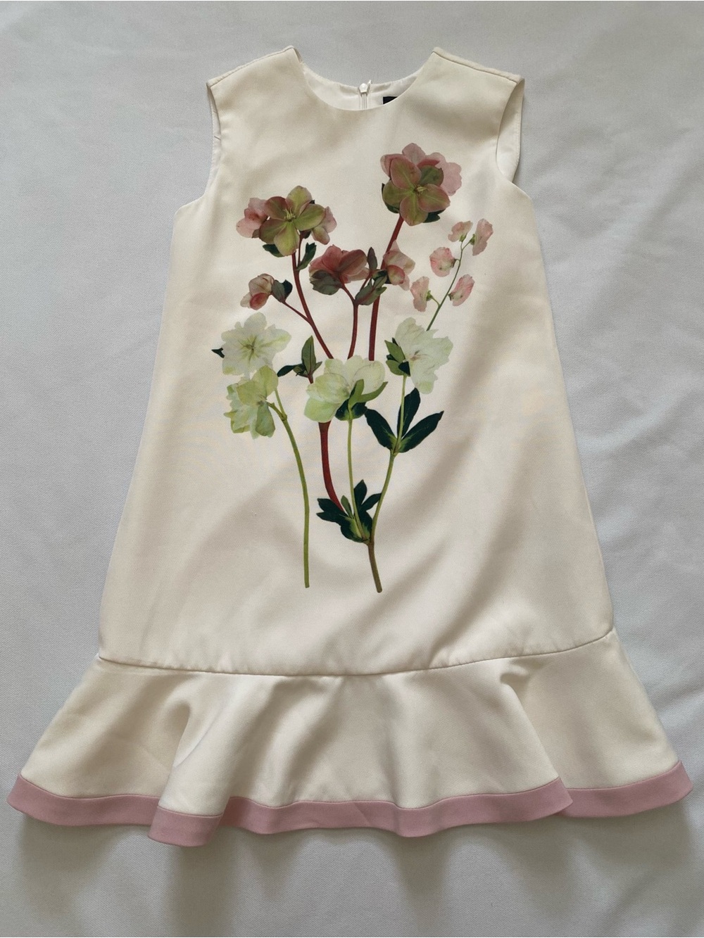 Victoria Beckham for Target Girls Ivory Lined Dress Size Medium ***READ